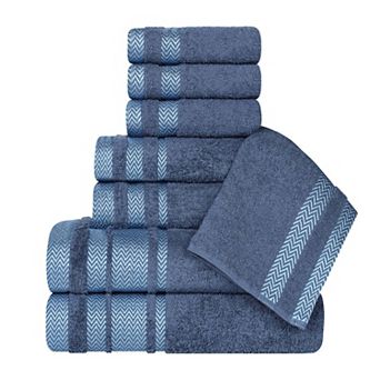 SUPERIOR 8 pc Hays Cotton Absorbent Towel Set