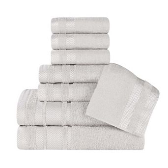SUPERIOR 8 pc Hays Cotton Absorbent Towel Set