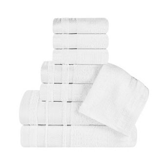 SUPERIOR 8 pc Hays Cotton Absorbent Towel Set