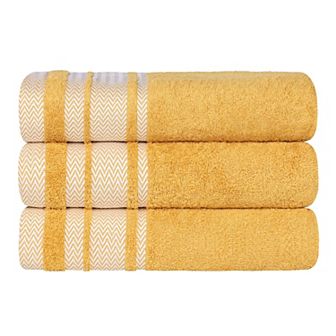 SUPERIOR Hays Cotton Absorbent 3 pc Bath Towel Set