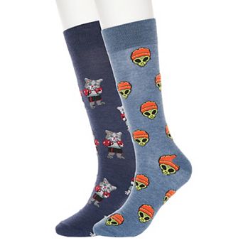Men's Twisted Toes 2-Pack Fun Novelty Socks