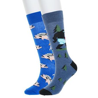 Men's Twisted Toes 2-Pack Fun Novelty Socks