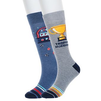 Men's Twisted Toes 2-Pack Fun Novelty Socks