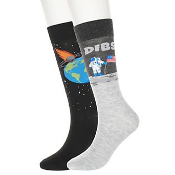 Men's Twisted Toes 2-Pack Fun Novelty Socks