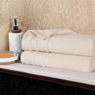SUPERIOR 2-Piece Hays Cotton Absorbent Bath Sheet Set