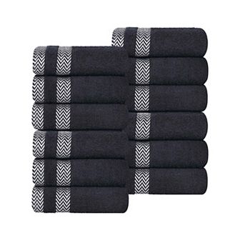 SUPERIOR 12 pc Hays Cotton Washcloth Set