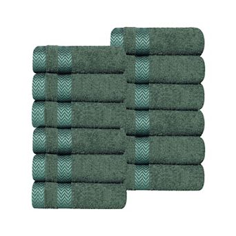 SUPERIOR 12 pc Hays Cotton Washcloth Set