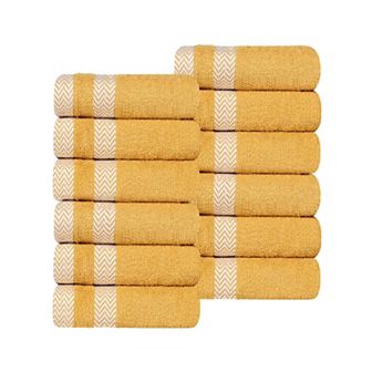 SUPERIOR 12 pc Hays Cotton Washcloth Set
