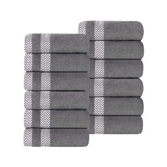 SUPERIOR 12 pc Hays Cotton Washcloth Set