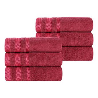 SUPERIOR 6 pc Hays Cotton Absorbent Hand Towel Set