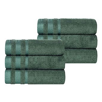 SUPERIOR 6 pc Hays Cotton Absorbent Hand Towel Set