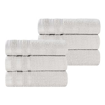 SUPERIOR 6 pc Hays Cotton Absorbent Hand Towel Set