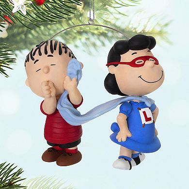 The Peanuts Gang Super Lucy and Linus Hallmark Keepsake Christmas Ornament