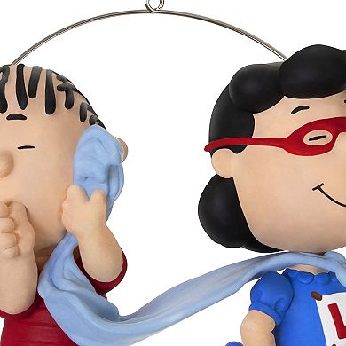 The Peanuts Gang Super Lucy and Linus Hallmark Keepsake Christmas Ornament