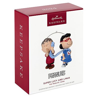 The Peanuts Gang Super Lucy and Linus Hallmark Keepsake Christmas Ornament