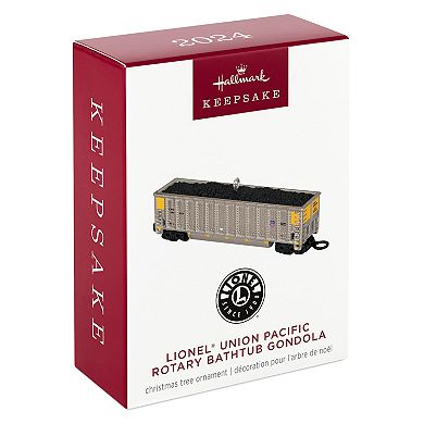 Lionel Union Pacific Rotary Bathtub Gondola Hallmark Keepsake Christmas Ornament