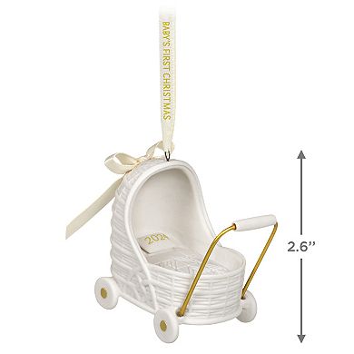 Baby's First Christmas Pram 2024 Hallmark Keepsake Christmas Ornament