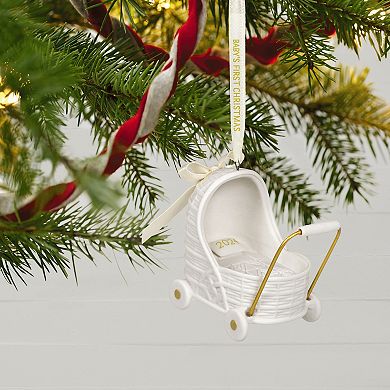 Baby's First Christmas Pram 2024 Hallmark Keepsake Christmas Ornament