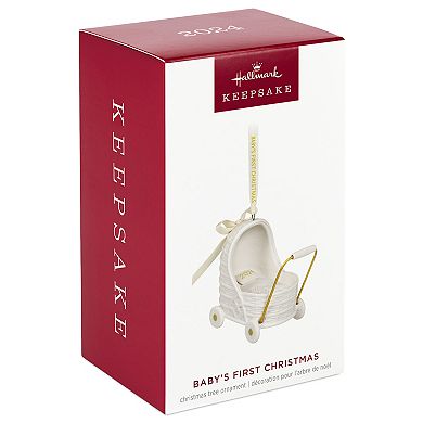 Baby's First Christmas Pram 2024 Hallmark Keepsake Christmas Ornament