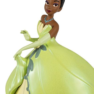 strapless open back dress Hallmark 2021 Disney Princess Tiana & Frog Christmas Ornament New With  I  Love Characters