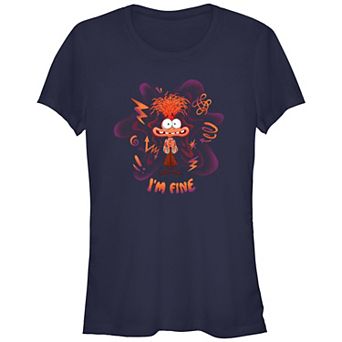 Disney / Pixar's Inside Out 2 I'm Fine Juniors' Fitted Graphic Tee