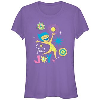 Disney / Pixar's Inside Out 2 I Feel Joy Juniors' Fitted Graphic Tee