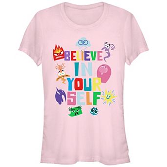 Disney / Pixar's Inside Out 2 Believe In Yourself Juniors' Fitted Graphic Tee