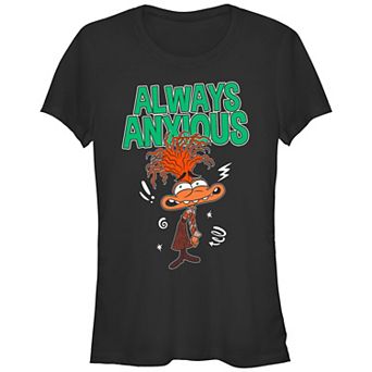 Disney / Pixar's Inside Out 2 Always Anxious Juniors' Fitted Graphic Tee