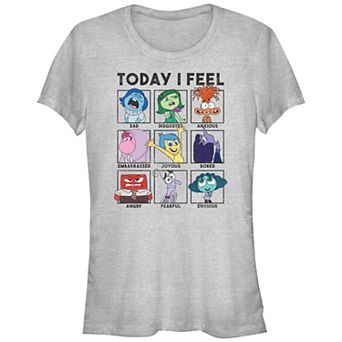 Disney / Pixar's Inside Out 2 Today I Feel Juniors' Fitted Graphic Tee