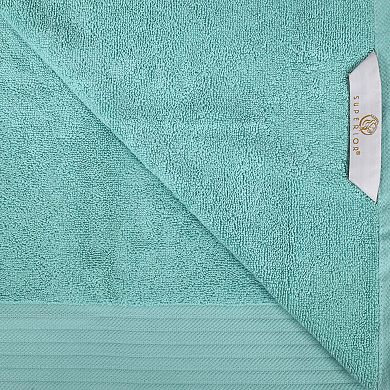 SUPERIOR 12 Pc Herringbone Turkish Cotton Washcloth Set