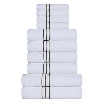 SUPERIOR 10 pc Turkish Cotton Ultra-Plush Towel Set