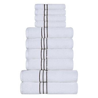 SUPERIOR 10 pc Turkish Cotton Ultra-Plush Towel Set