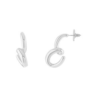 Emberly Polished Twist Stud Earrings