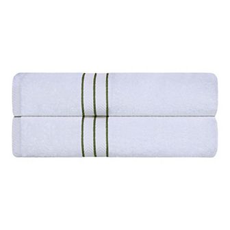 SUPERIOR 2 pc Turkish Cotton Ultra-Plush Bath Sheet Set
