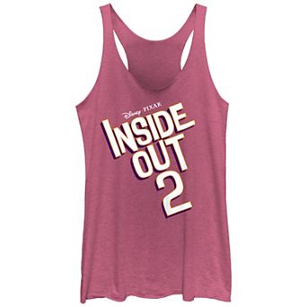 Disney / Pixar's Inside Out 2 Title Logo Juniors' Racerback Tank Top