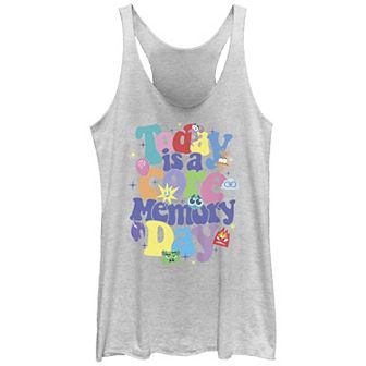 Disney / Pixar's Inside Out 2 Today Is A Core Memory Day Juniors' Racerback Tank Top
