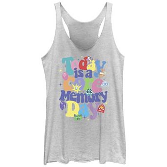 Disney / Pixar's Inside Out 2 Today Is A Core Memory Day Juniors' Racerback Tank Top