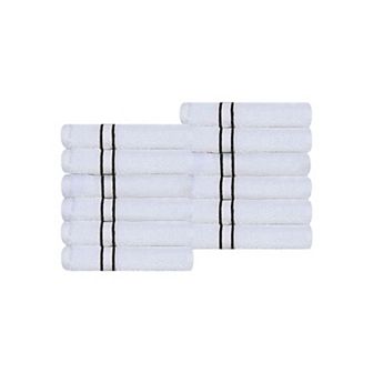 SUPERIOR 12 pc Turkish Cotton Ultra-Plush Washcloth Set