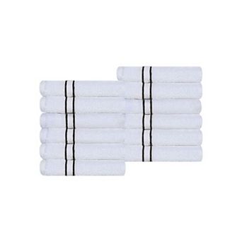 SUPERIOR 12 pc Turkish Cotton Ultra-Plush Washcloth Set