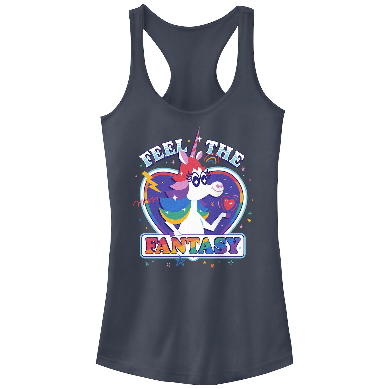 Pixar Inside Out 'Feels' Women's Racerback Tank Top - White Heather Relaxed Fit (Small)