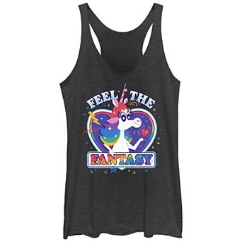 Disney / Pixar's Inside Out Feel The Fantasy Juniors' Racerback Tank Top