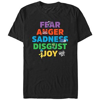 Disney / Pixar's Inside Out Emotions List Men's Graphic Tee