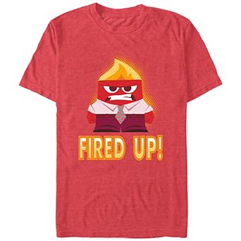 Disney / Pixar's Inside Out Anger Fired Up! Men's Graphic Tee