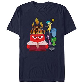 Disney / Pixar's Inside Out Must Control Anger Men's Graphic Tee