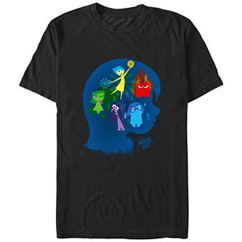 Disney / Pixar's Inside Out Emotions Filled Head Men's Graphic Tee