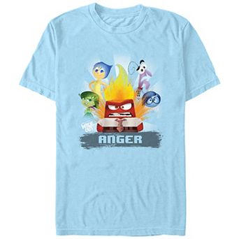 Disney / Pixar's Inside Out Anger On Fire Men's Graphic Tee