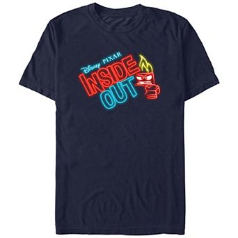 Disney / Pixar's Inside Out Angry Neon Sign Men's Graphic Tee