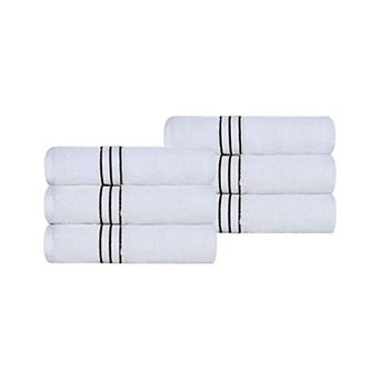 SUPERIOR 6 pc Turkish Cotton Ultra-Plush Hand Towel Set