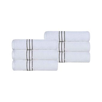 SUPERIOR 6 pc Turkish Cotton Ultra-Plush Hand Towel Set