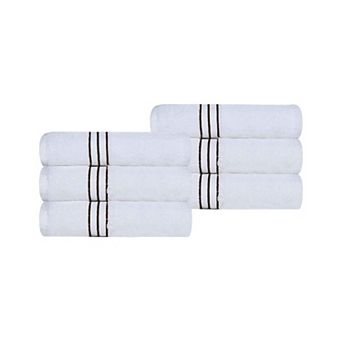 SUPERIOR 6 pc Turkish Cotton Ultra-Plush Hand Towel Set